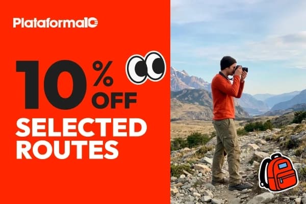 10% off selected routes
